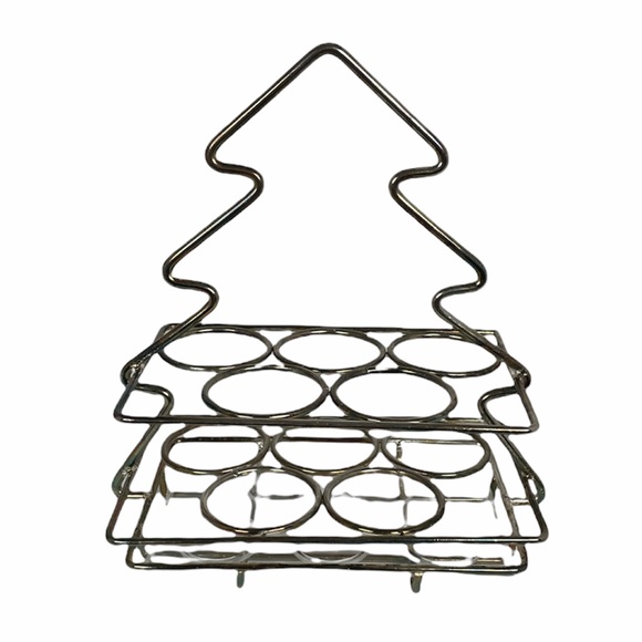 International Christmas Silverware Holder, Silver - Picture 4 of 7